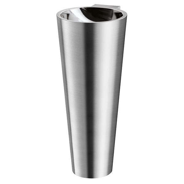 BAILA basin no tap hole 304 st steel satin exterior pol int