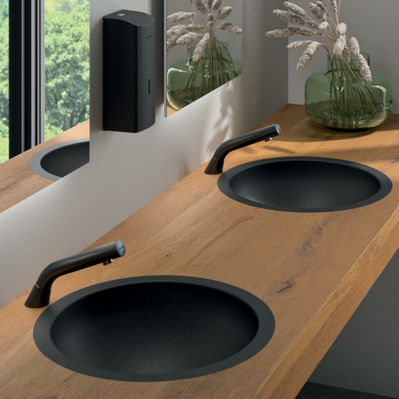 HEMI inset basin Ø385 Matte Black 