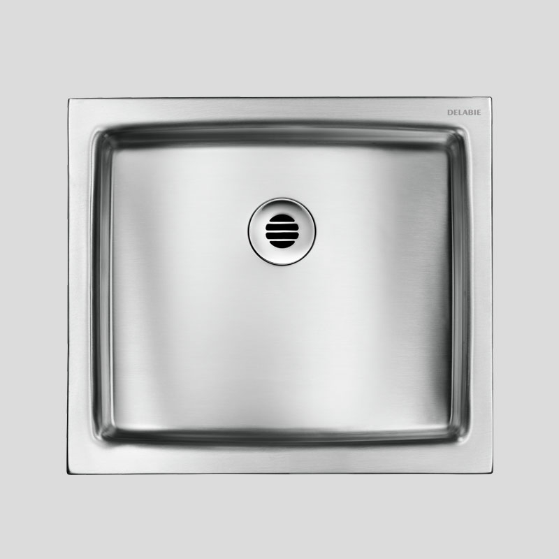 UNITO wall mtd basin no tap hole no overflow 304 satin SS