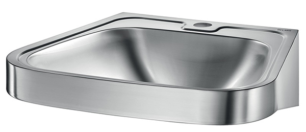 FRAJU basin Ø35 ctr tap hole 304 satin st. st teel w/o overflow, 530x480 mm