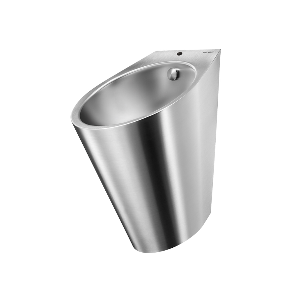 FINO wall mtd urinal top inlet 304 stainless steel satin