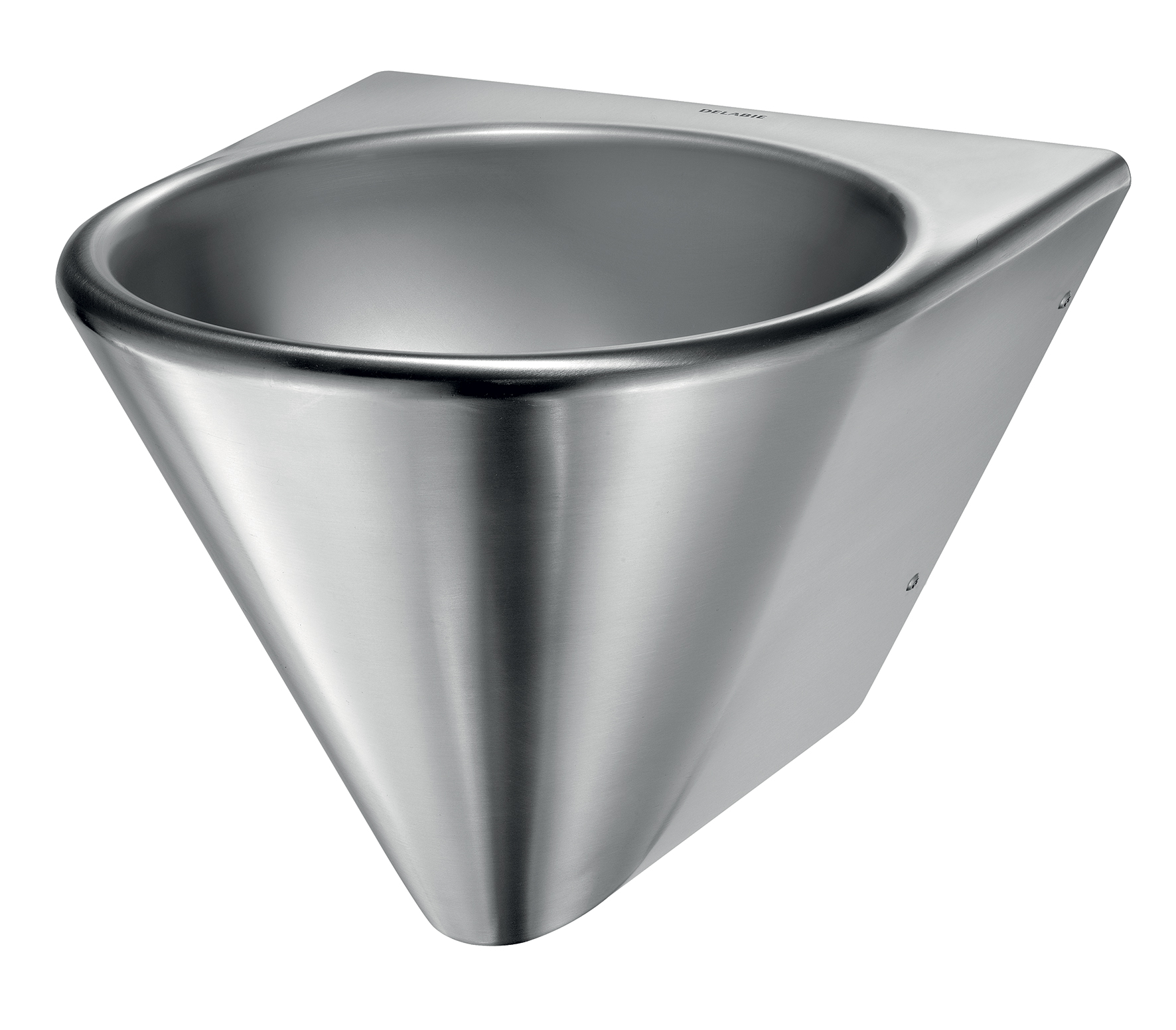 BOB HD wall mtd basin no tap hole 304 satin stainless steel