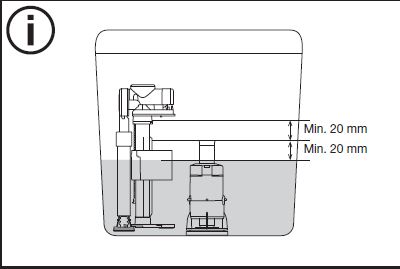 Delabie Monobloco spare part water tank + push button + spare sealant