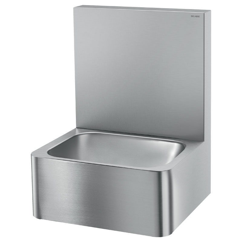 Delabie Hygiene washbasin with high upstand 