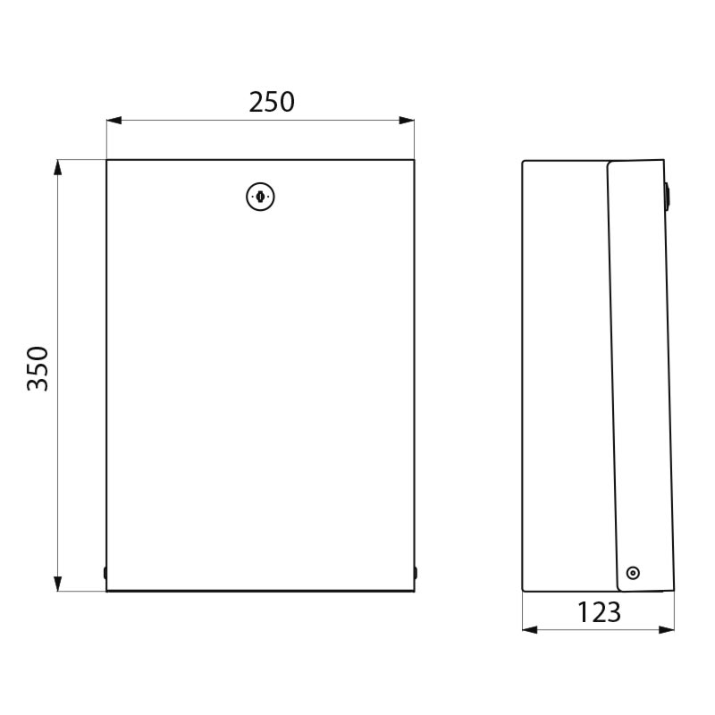 Hygienic bag dispenser & container stainless steel