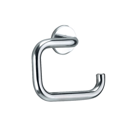 U-shaped toilet roll holder stainless steel satin finish