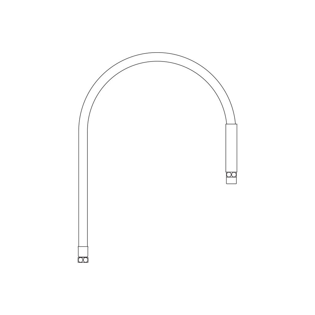 Delabie White food grade hose FF1/2, L1.20m 