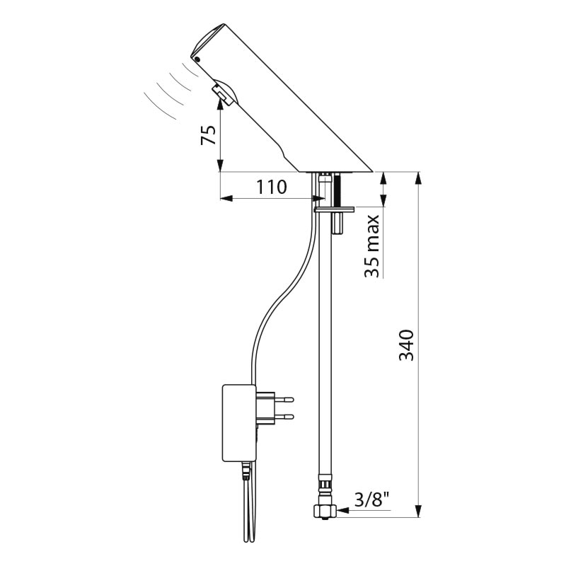 Delabie TEMPOMATIC 4 pesuallashana, pistoke, 230/6V