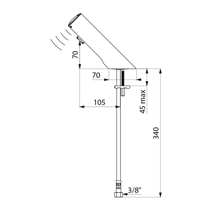 Delabie TEMPOMATIC 4 pesuallashana, 6V patteri