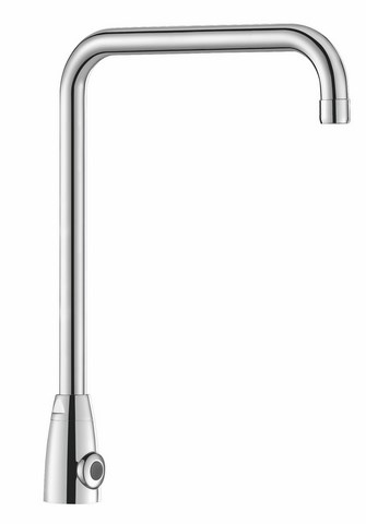 TEMPOMATIC PRO basin tap, M3/8 inch, 6V batte with swivel spout