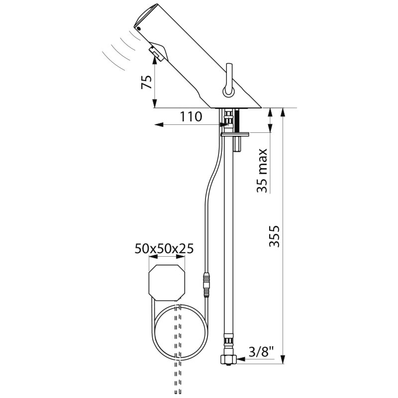 Delabie TEMPOMATIC 4 MIX, pesuallashana, verkkovirta 230/6V