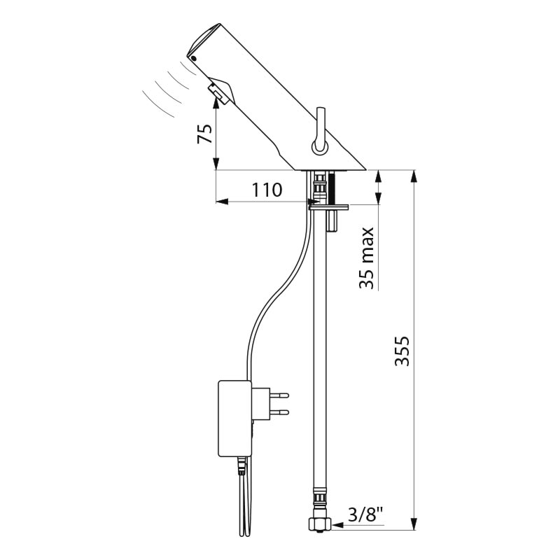 Delabie TEMPOMATIC 4 MIX, pesuallashana, pistoke, 230/6V