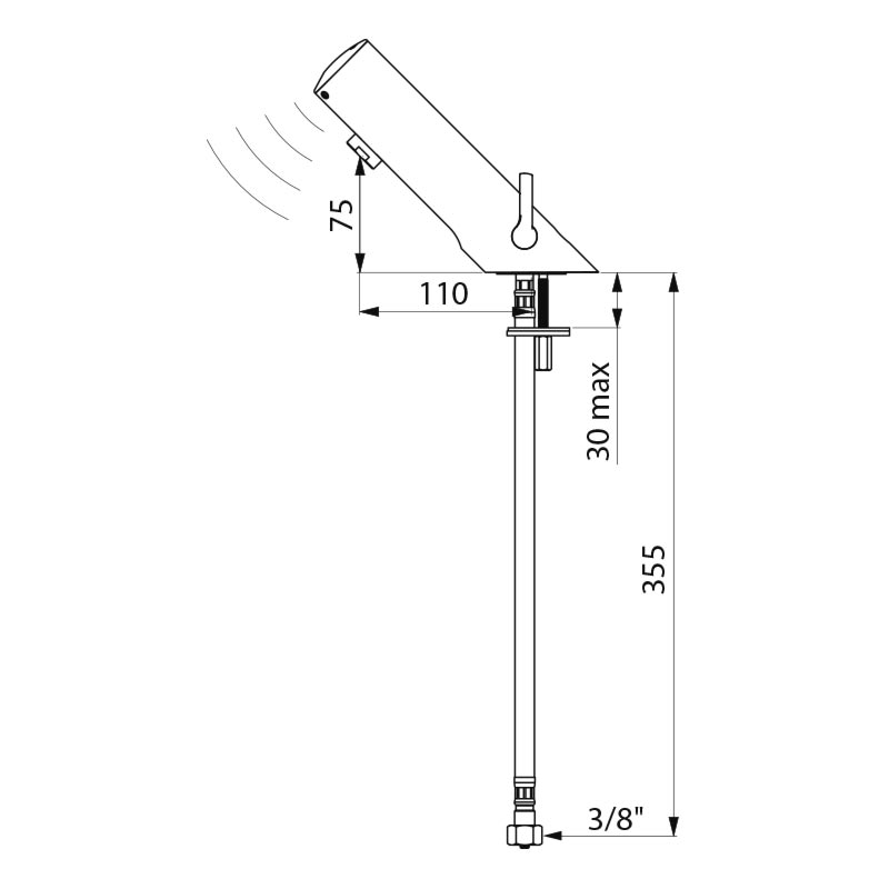 Delabie TEMPOMATIC 4 MIX, pesuallashana, 6V patteri