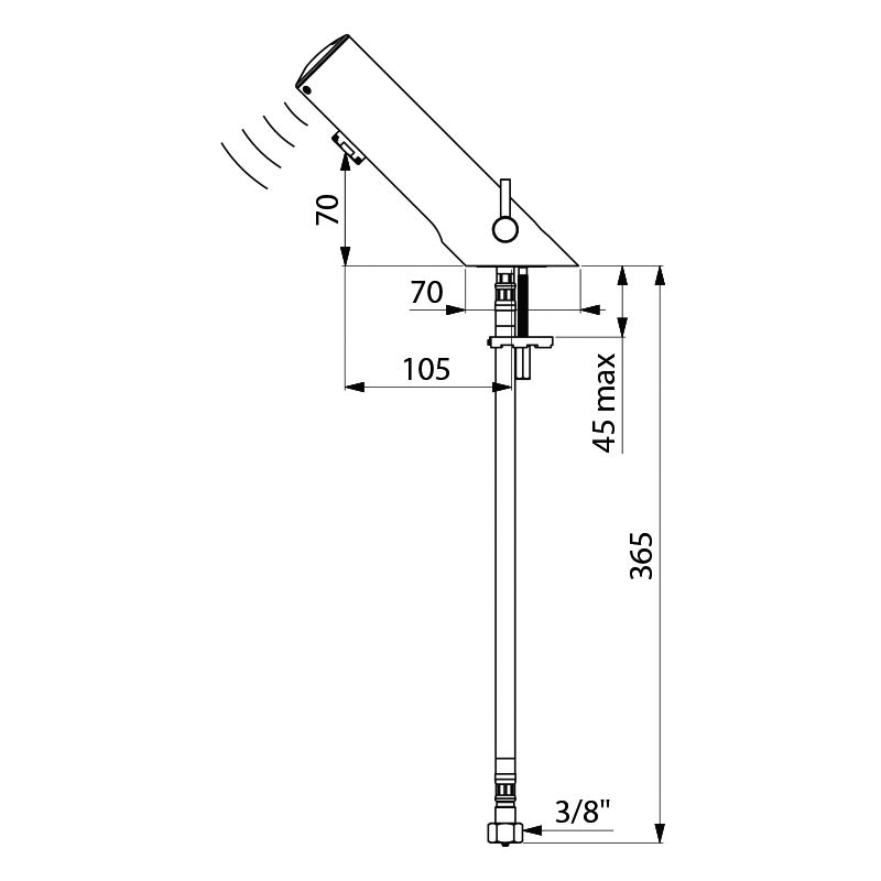 Delabie TEMPOMATIC 4 MIX, pesuallashana, 6V patteri