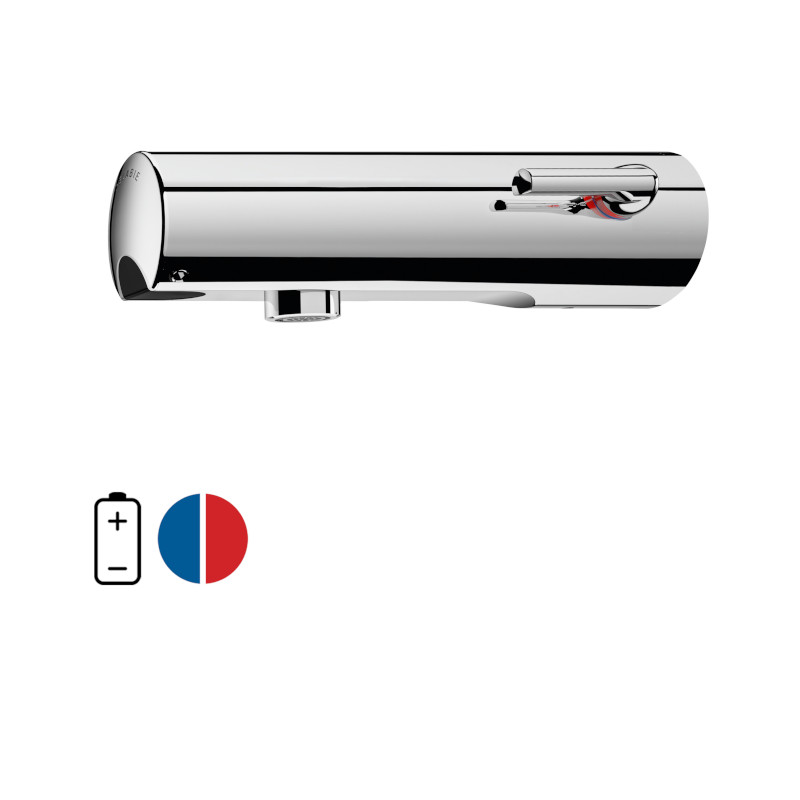 Delabie TEMPOMATIC 4 MIX, pesuallashana, 6V patteri, 130mm, max 110mm seiniin