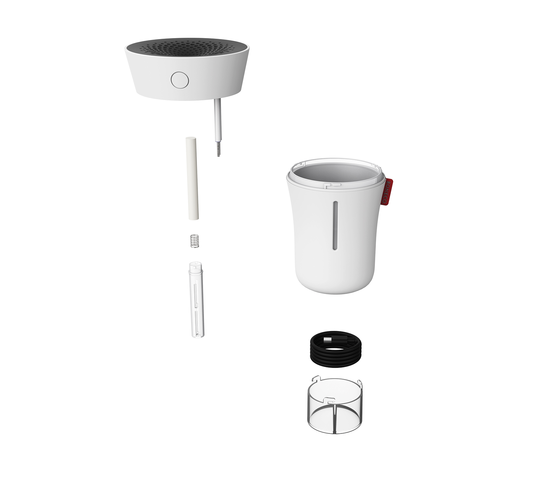 Boneco U50 henkilökohtainen ilmankostutin, USB-C,  valkoinen