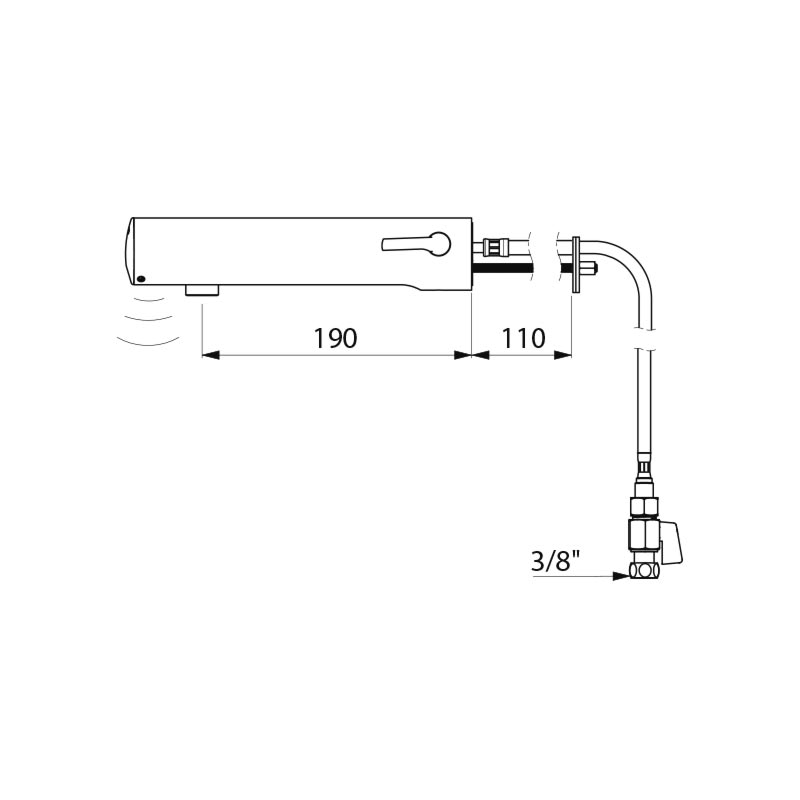 TEMPOMATIC MIX 4 basin F3/8 inch mixer CW 6 . battery L.190