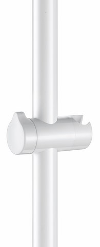 Shower head holder white Nylon for bar Ø32 