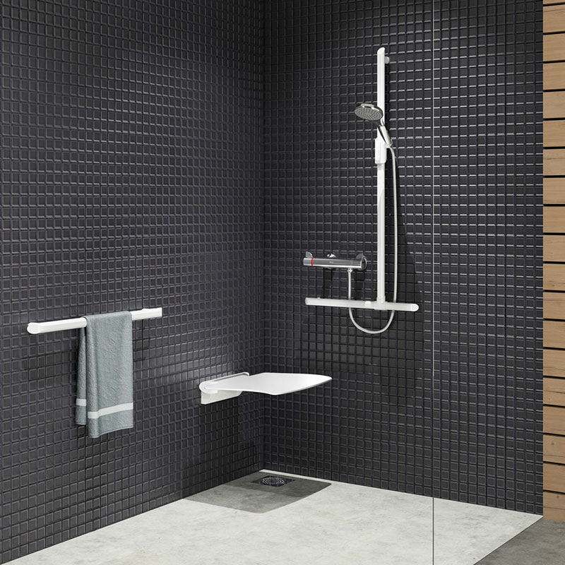 Be-Line grab bar Ø35 L.400 white aluminium white aluminium
