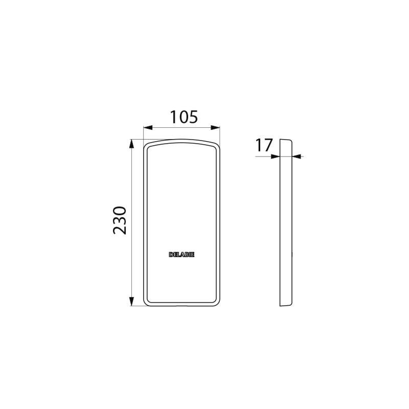 Delabie Be-Line suojalevy (511960-511964) antrasiitti