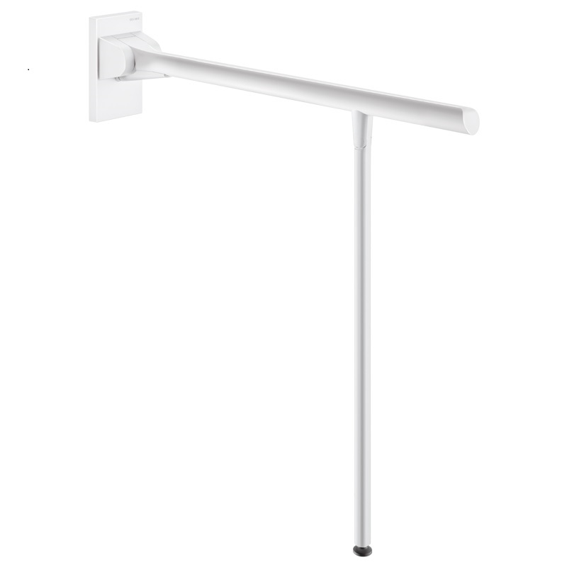 Be-Line drop-down rail with leg Ø42 L.650 white aluminium