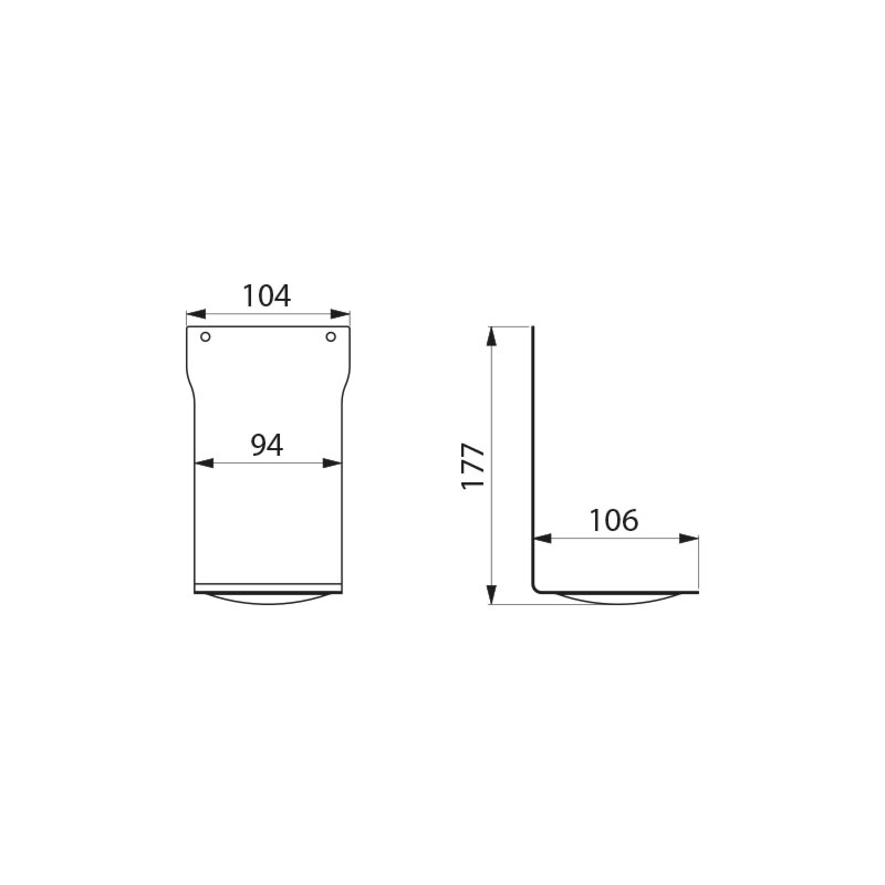 Delabie drip tray for soap or hydroalcoholic gel dispenser