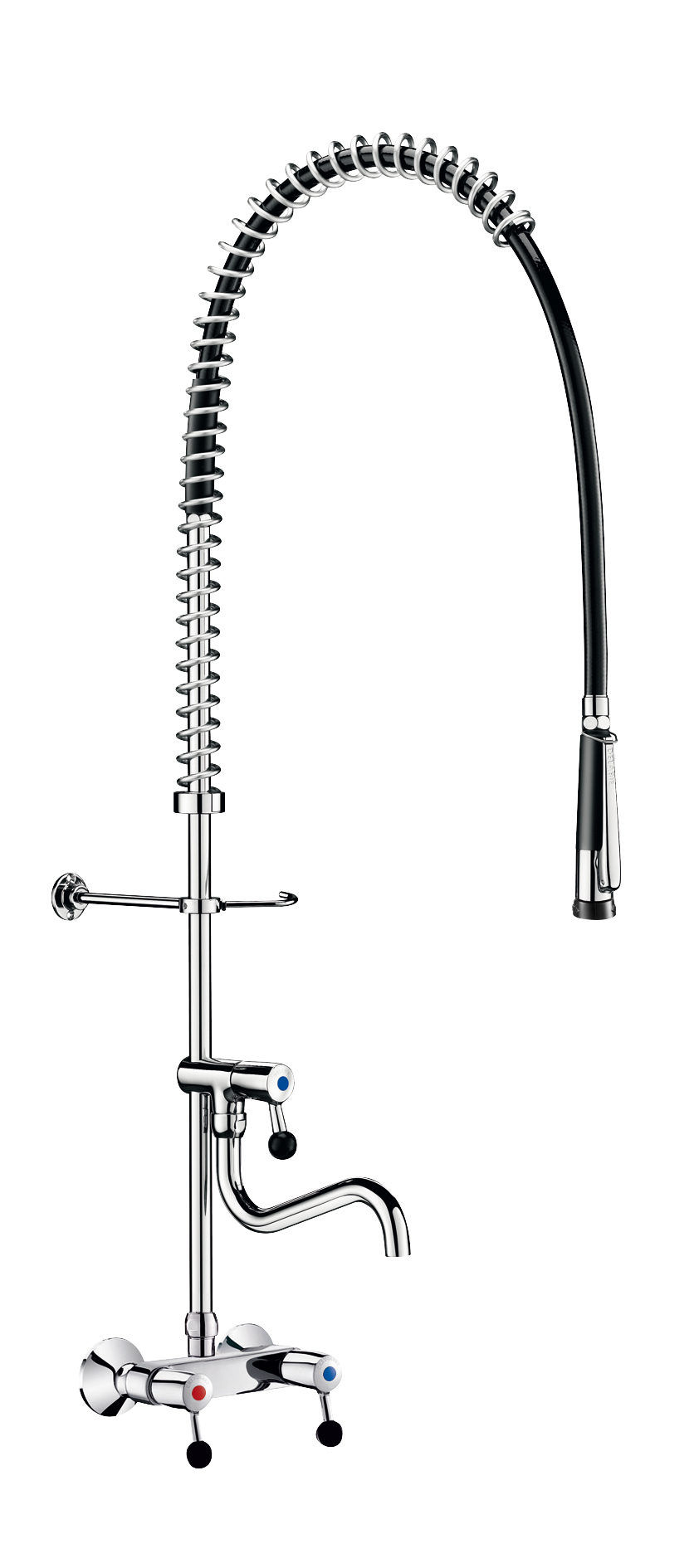 Delabie Wall-mounted pre-rinse set with mixer 