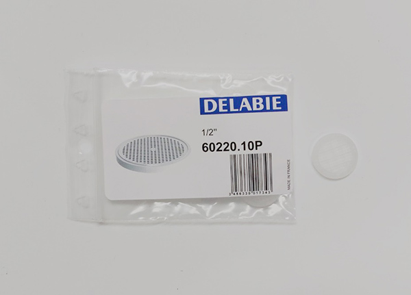 Delabie Flat filter 0.6 for nut F1/2 inch 