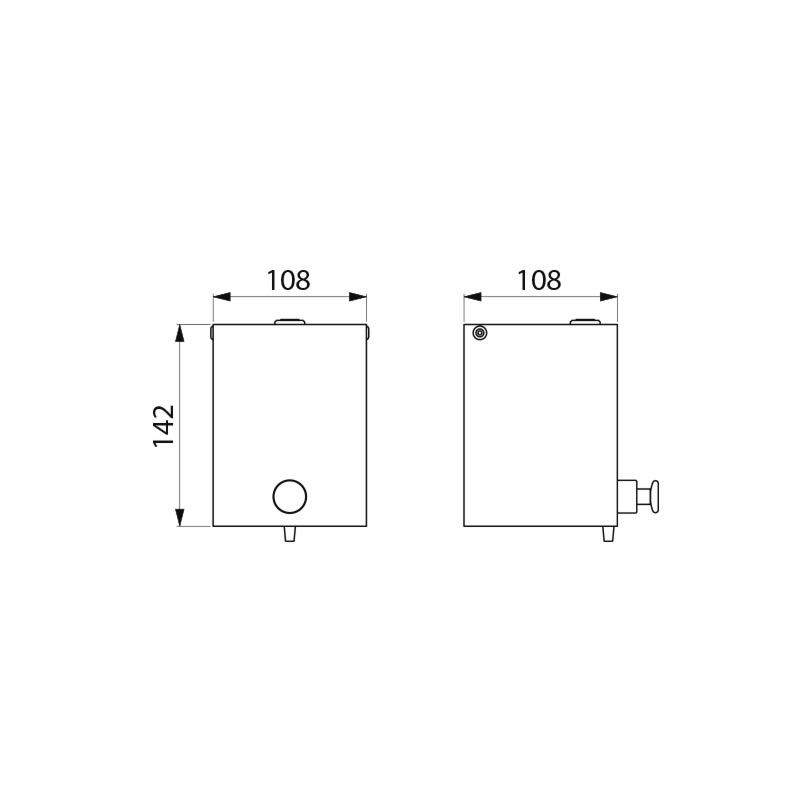 Liquid soap dispenser 0.5L polished stainless s steel