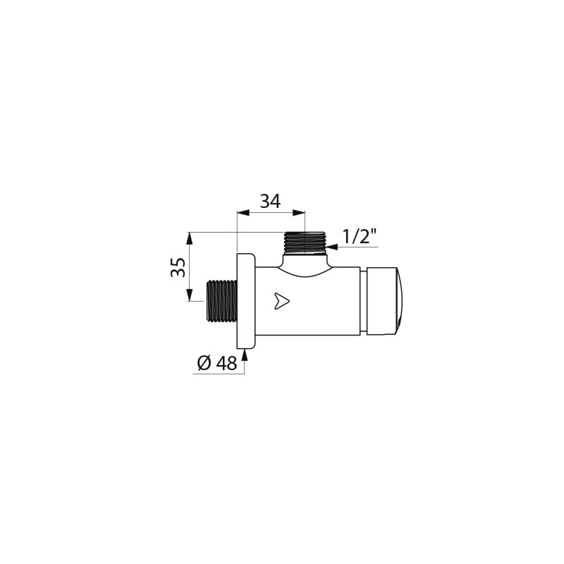 AQVA self closing bidee set, including mixing valve, chrome