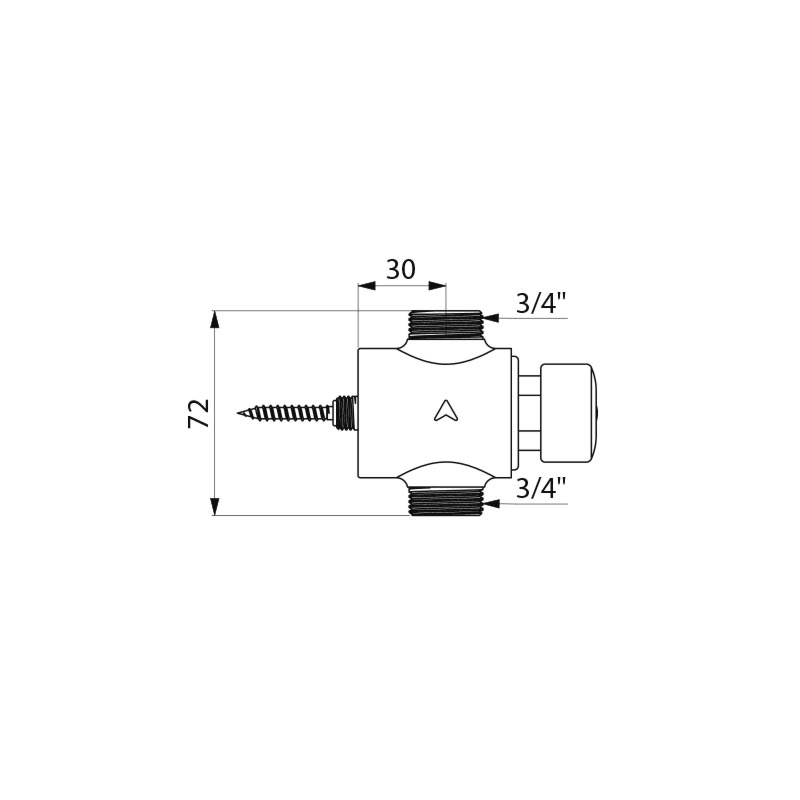 Delabie Tempostop sulkuventtiili 75 L/min 