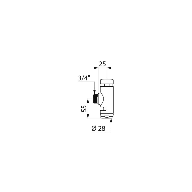 Delabie TEMPOFLUX WC direct flush valve