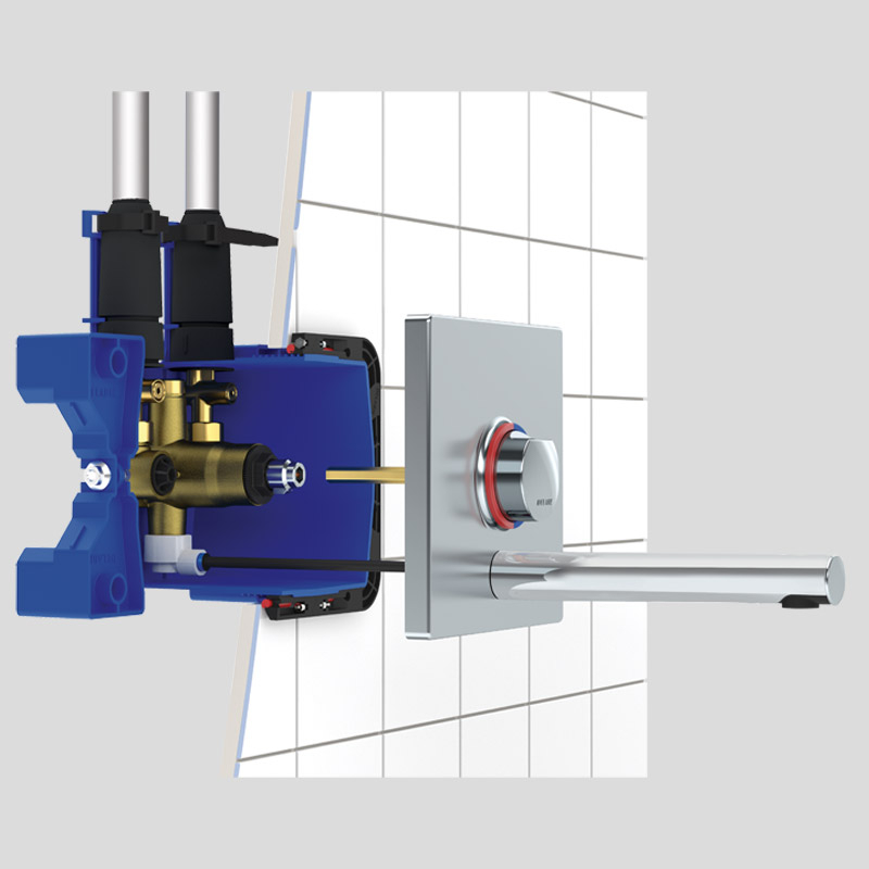 Delabie Tempomix 3 time flow mixer, 190mm