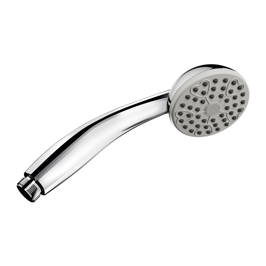 Single jet shower head M1/2 inch chrome Ø70 le resistant