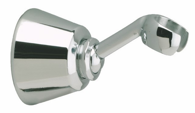 Adjustable shower head support chrome plated brass