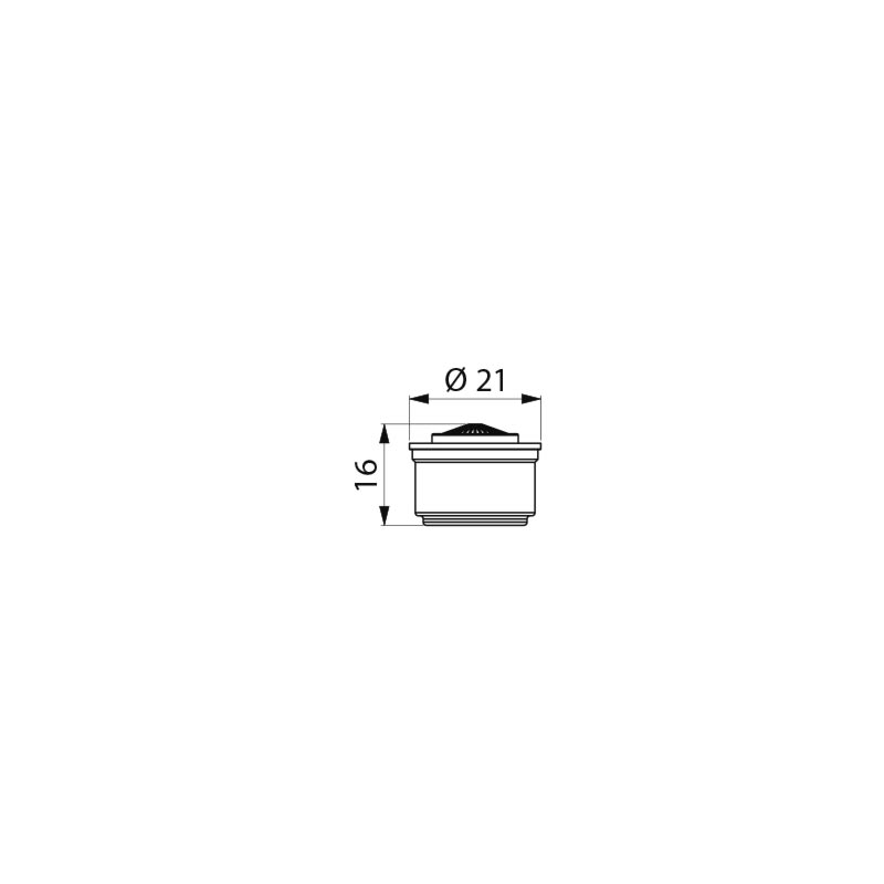 Delabie ECO poresuutin, vakiovirtaama 1,4L/ min M24/100, 2 kpl/ pkt