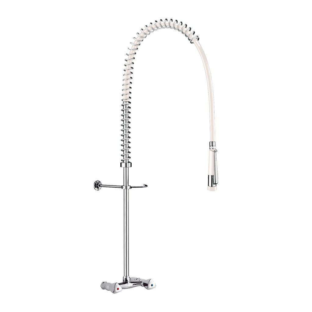 Delabie Wall-mounted pre-rinse set with mixer 
