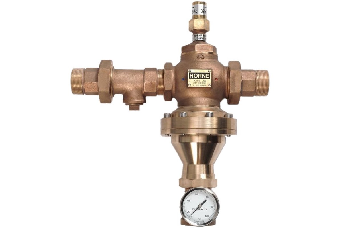 Horne H40 veden termostaattinen sekoitusventtiili 1 1/2", maks 270 L/min