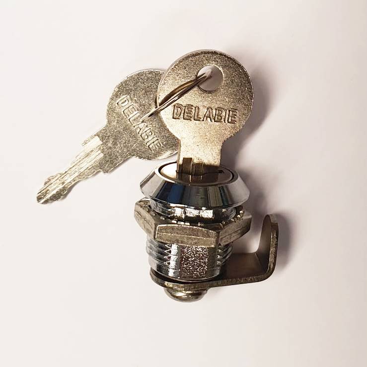 Delabien lukkopesä ja avaimet, yhteensopiva kaikkien tuotteiden kanssa