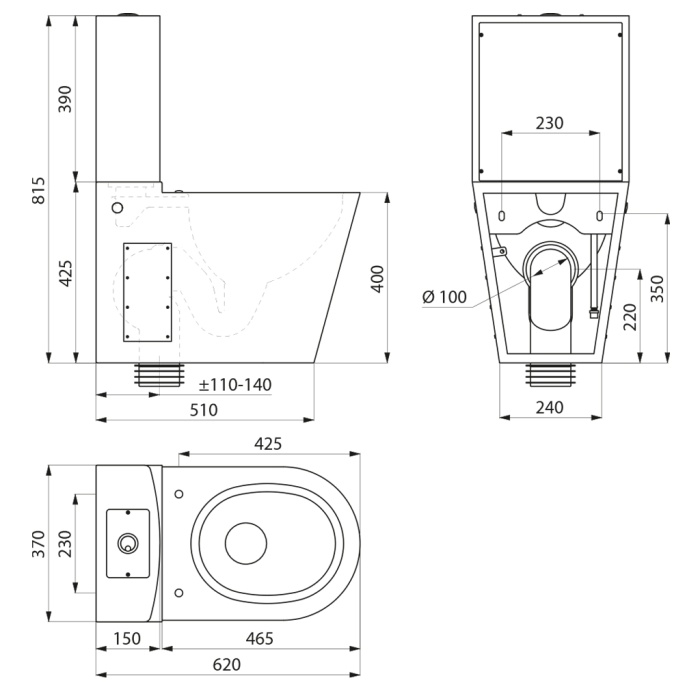 Abattant WC design slim pour WC modèles S21/700 (réf. 102839) - DELABIE